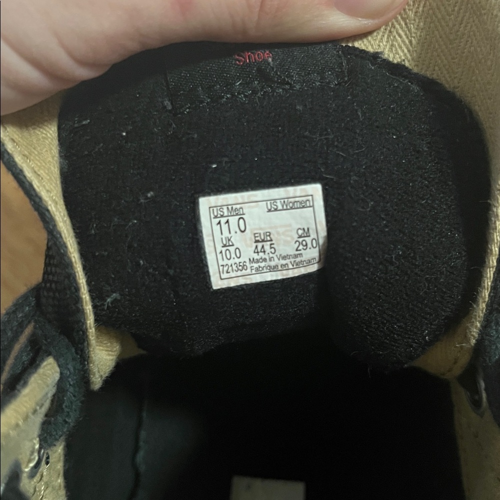 Vans all Black High-Top Men's Shoes - Picture 4 of 5